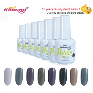 Kamayi anpassad privat etikett nagelsalong 60 färger akryl gel nagellack suger av halv permanent Uv gel polsk för grossist