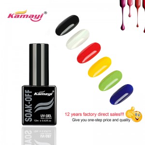 Kamayi Kina-tillverkare 72 färger LED Natural Gel Polish Blöt av gel Färg Privat etikett UV nagellack Polish