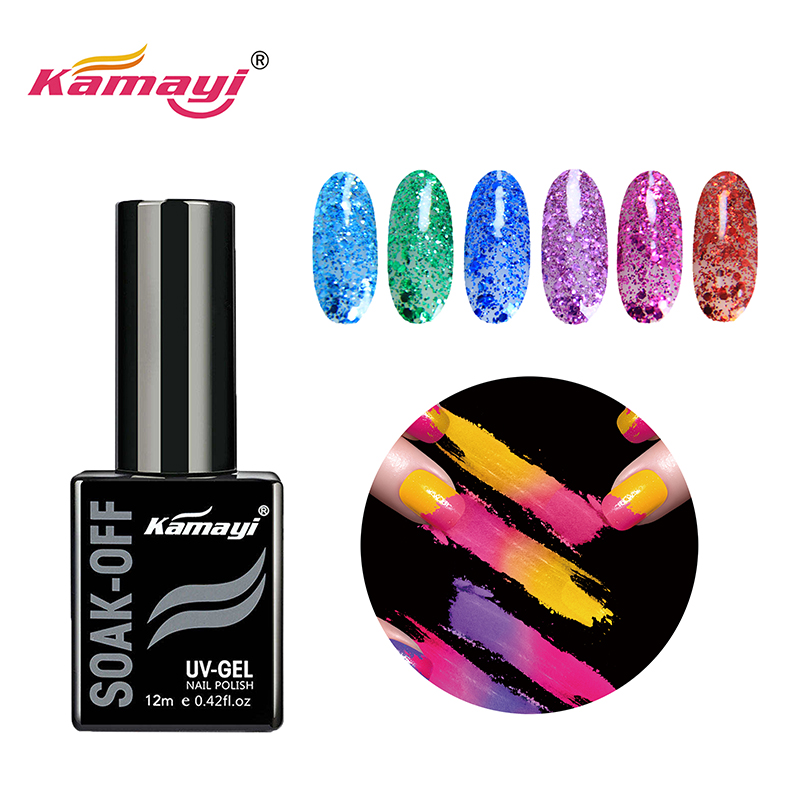 Kamayi högkvalitets fabrikspris nagelkonst grossist kamayi 400 färger blötlägg uv nagellackpolver Paljetter gelpolver